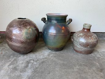 3 Pieces Of Damaged Pottery - Great To Repurpose Into Other Crafting Projects