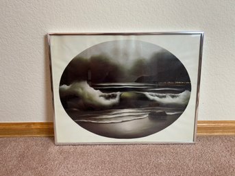 Distant Lights Framed Lithograph By R. Bloeser- Ira Roberts Publishing, Inc 1975