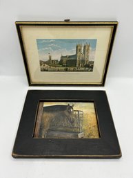 Westminster Abbey And Horse Framed Prints