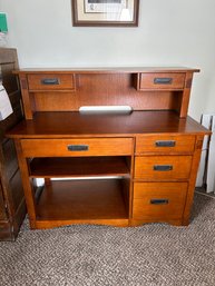 Mission Style Desk With Removable Upper