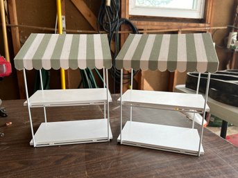 Small Display Shelves With Awnings