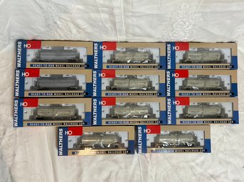 Walthers HO Scale Funnel Flow Tank Cars - Union Tank Car And Undecorated