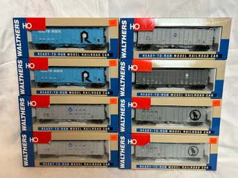 Walthers HO Scale 50ft Airslide Covered Hopper Cars - ADM, GN, RI, Soo Line, IC