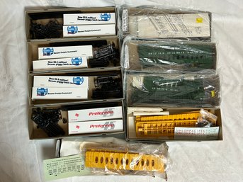 Front Range Products HO Scale Center Beam And Trailer Cars - SF, UP, BN, BC, MIlW