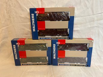 Walthers HO Scale Gunderson 50ft Hi-Cube Paper Boxcars - BNSF, C&NW, WC