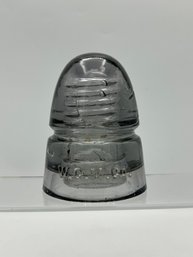 W.G.M. Co. Gray Glass Insulator CD 145