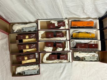 Branchline Trains HO Scale Boxcars - Variety Of Rail Lines