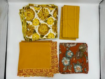 Orange Toned Cloth Napkins