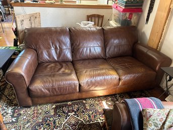 Brown Leather Couch Sofa
