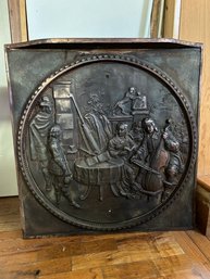 Antique Cast Metal Summer Fireplace Cover