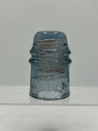 W.F.G. Co. Denver Colorado Glass Insulator - Blue Hue