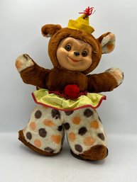 Vintage 1950s Ideal Toys Clown Teddy Bear