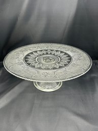 Vintage Duncan & Miller Clear Early Sandwich Glass Cake Stand
