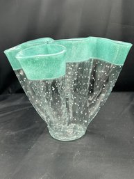Handkerchief Art Glass Vase