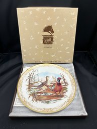 Boehm Bone Porcelain Limited Edition Collectors Plate - Ring Necked Pheasant
