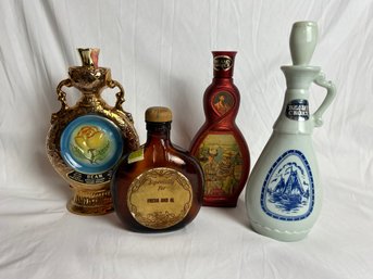 Jim Beam Collectible Whiskey Liquor Bottles Decanters