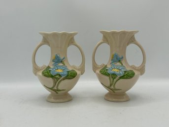 Pair Of Hull Art Pottery Vases