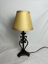 Small Table Or Desk Lamp With Scrollwork Design