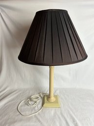 Simple Off White Base Lamp With Black Shade