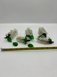 Frosted Glass Grape Clusters