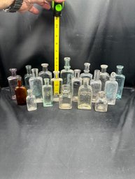 Antique Glass Apothecary Bottles