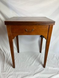 Vintage Flip Top Sewing Machine Table