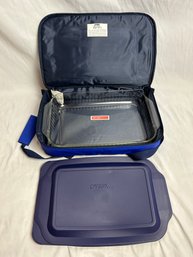Lidded Pyrex Dish In Pyrex Portables Carrying Bag