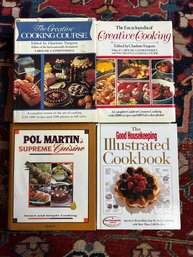 Cookbooks - Good Housekeeping, Creative Cooking, And Pol Martins Supreme Cuisine