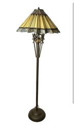 Crestridge Colour Creations Timeless Serenity By Tania Bricel Floor Lamp With Stained Glass Shade