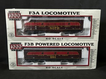 Proto 1000 HO Scale F3A Locomotive And F&B Powered Locomotive - GM&O