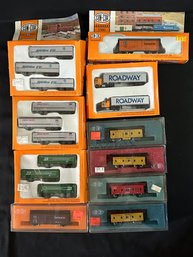 Con Cor N Scale Tractor Trailers, Piggyback Box Trailers, Cabooses, Box Car, And Reefer