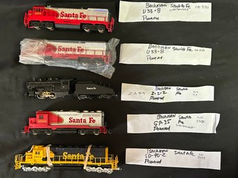 Bachmann Ho Scale Powered Locomotives - Santa Fe