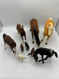 Vintage 1970s Breyer Molding Co Horses- Group Of 9