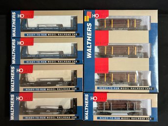 Walthers Seico Pulpwood Cars And Logging Flat Cars With Logs - SCL, BN, Undecorated, And RF&P