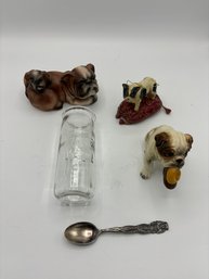 Vintage Bulldog And Sterling Silver Spoon From Avery Company