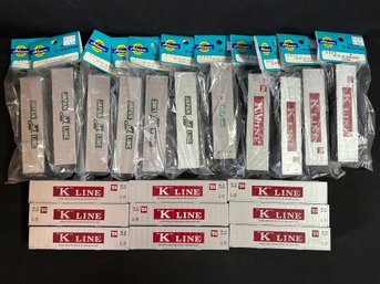 Athearn HO Scale 40ft SS Containers - K Line, Japan Line, And KS Line