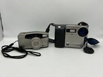 Vintage Samsung And Sony Cameras