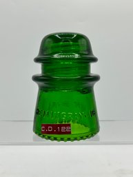 Hemingray-16 7up Green Glass Insulator CD 122