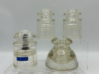 Pyrex Clear Glass Insulators