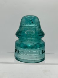 Brookfield Postal Tel. Co. Glass Insulator