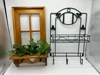 Decorative Wall Hanging Shelves With Hooks