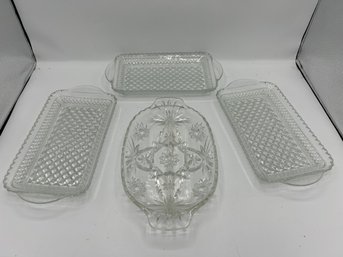 Small Glass Serving Dish Trays