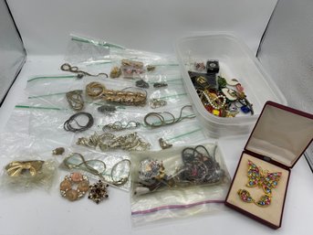 Assortment Of Vintage Costume Jewelry
