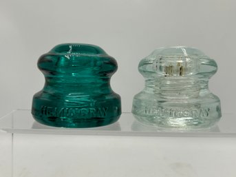 Hemingray D-990 'Hockey Puck' Glass Insulators CD 137