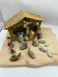 Vintage Montgomery Ward Nativity Set
