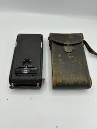 Vintage Kodak Camera And Case.