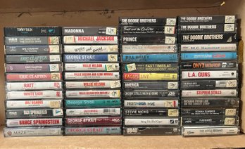 Cassette Tapes - Willie Nelson, Prince, Doobie Brothers, Fleetwood Mac, Eric Clapton, George Strait, And More