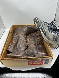Tony Lama Boots Size 10 And Tennis Shoes Size 11