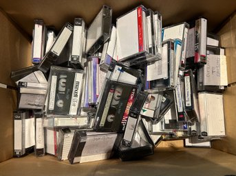 Box Of Pre-recorded 8mm Video Cassette Tapes