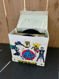 DC Comics Superheros 45 Record Tote Full Of 45s